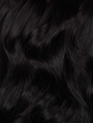 Jet Black (#1) Hand-Tied Weft | Final Sale