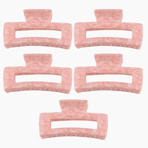 (5 Pack) Large Pink Hair Claw